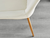 Leonardo Black Leg Glass Dining Table & 6 Pesaro Gold Leg Chairs - Pesaro-Gold-cream-dining-chair (9).jpg
