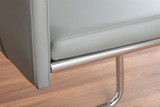 Palma Black Semi Gloss Round Dining Table & 6 Lorenzo Chairs - 2-grey-lorenzo-modern-leather-dining-chairs-seats-chrome-11.jpg