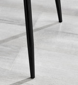 Palma White Marble Effect Round Dining Table & 4 Nora Black Leg Chairs - nora-dark-grey-velvet-black-leg-dining-chair-4.jpg