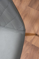Palma Black Semi Gloss Round Dining Table & 6 Corona Gold Leg Chairs - grey-corona-gold-leg-modern-leather-dining-chair-5.jpg