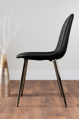 Pivero White High Gloss Dining Table And 4 Corona Silver Chairs Set - black-corona-chrome-leg-modern-leather-dining-chair-3_4.jpg