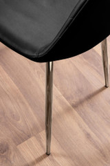 Pivero White High Gloss Dining Table And 4 Corona Silver Chairs Set - black-corona-chrome-leg-modern-leather-dining-chair-6_4.jpg