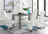 Pivero Grey High Gloss Dining Table And 6 Luxury Willow Chairs Set - pivero-6-seater-high-gloss-rectangle-dining-table-6-white-leather-willow-chairs-set-1_1.jpg