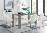 Pivero Grey High Gloss Dining Table And 6 Corona Gold Chairs Set - pivero-6-seater-high-gloss-rectangle-dining-table-6-white-leather-corona-gold-chairs_6.jpg