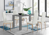 Pivero 6 Grey Dining Table and 6 Gold Leg Milan Chairs - pivero-6-seater-high-gloss-rectangle-dining-table-6-white-leather-milan-gold-chairs_3.jpg