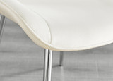 Sorrento 6 White Dining Table and 6 Pesaro Silver Leg Chairs - Pesaro-Silver-cream-dining-chair (9).jpg