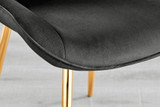 Mayfair 6 Dining Table and 6 Pesaro Gold Leg Chairs - Pesaro-Gold-black-dining-chair (9).jpg