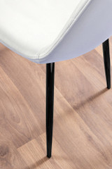 Kylo White High Gloss Dining Table & 6 Corona Black Leg Chairs - white-corona-black-leg-modern-leather-dining-chair-6.jpg