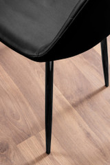 Kylo White High Gloss Dining Table & 6 Corona Black Leg Chairs - black-corona-black-leg-modern-leather-dining-chair-6.jpg