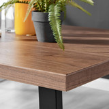 Kylo Brown Wood Effect Dining Table & 4 Pesaro Black Leg Chairs - kylo-120-wood-veneer-modern-rectangular-dining-table-3.jpg
