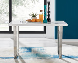 Kylo White High Gloss Dining Table & 4 Milan Black Leg Chairs - kylo-120-white-gloss-modern-rectangular-dining-table-1.jpg