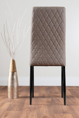 Kylo White High Gloss Dining Table & 4 Milan Black Leg Chairs - cappuccino-beige-modern-milan-dining-chair-leather-black-leg-4.jpg