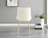 Kylo Brown Wood Effect Dining Table & 4 Pesaro Gold Leg Chairs - Pesaro-Gold-cream-dining-chair (4).jpg