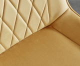 Kylo White High Gloss Dining Table & 4 Pesaro Silver Chairs - Pesaro-Silver-mustard yellow-dining-chair (7).jpg