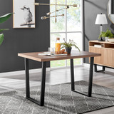 Kylo Brown Wood Effect Dining Table & 4 Belgravia Black Leg Chairs - kylo-120-wood-veneer-modern-rectangular-dining-table-1.jpg
