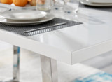 Kylo White High Gloss Dining Table & 6 Belgravia Black Leg Chairs - kylo-160-white-gloss-modern-rectangular-dining-table-3.jpg