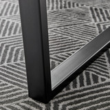 Kylo Brown Wood Effect Dining Table & 6 Milan Black Leg Chairs - kylo-160-wood-veneer-modern-rectangular-dining-table-5.jpg