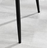 Kylo White Marble Effect Dining Table & 6 Nora Black Leg Chairs - nora-blue-velvet-black-leg-dining-chair-4.jpg
