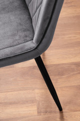 Kylo Brown Wood Effect Dining Table & 6 Pesaro Black Leg Chairs - grey-pesaro-velvet-black-metal-modern-luxury-dining-chair-11.jpg