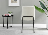Kylo Brown Wood Effect Dining Table & 6 Halle Black Leg Chairs - halle-cream-fabric-black-leg-dining-chair-3.jpg