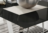 Florini V Black Dining Table and 6 Gold Leg Milan Chairs - florini-6-seats-black-glass-modern-rectangle-dining-table-5.jpg