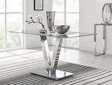 Florini V Grey Dining Table and 6 Lorenzo Chairs - florini-6-seats-grey-glass-modern-rectangle-dining-table-2_1_1.jpg