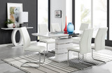 Renato 6 Extending Table And 6 Lorenzo Chairs - renato-6-seater-high-gloss-extending-dining-table-6-white-leather-lorenzo-chairs-set.jpg