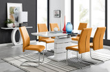 Renato 6 Extending Table And 6 Lorenzo Chairs - renato-6-seater-high-gloss-extending-dining-table-6-mustard-leather-lorenzo-chairs-set.jpg