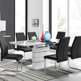 Renato 6 Extending Table And 6 Lorenzo Chairs - renato-6-seater-high-gloss-extending-dining-table-6-black-leather-lorenzo-chairsset-CROP.jpg