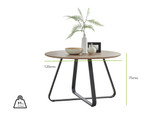 Santorini Brown Round Dining Table And 4 Milan Black Leg Chairs - santorini_wood_round_dining_table_dimensions__7.jpg