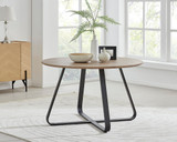 Santorini Brown Round Dining Table And 4 Milan Black Leg Chairs - santorini-4-brown-wood-modern-round-dining-table-1_38.jpg