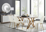 Taranto Oak Effect Dining Table and 6 Pesaro Gold Leg Chairs - Taranto-Oak-Gold-Leg-6-Dining-Table-Pesaro-gold-leg-cream-fabric.jpg