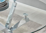 Selina Chrome Round Square Leg Glass Dining Table And 4 Lorenzo Chairs Set - selina-4-seater-chrome-leg-modern-round-dining-table-3.jpg