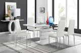 Renato 6 Extending Table And 6 Milan Chairs - renato-high-gloss-extending-dining-table-6-white-leather-milan-chairs-set.jpg