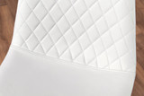 Monza 4 White/Grey Dining Table & 4 Corona Silver Leg Chairs - white-corona-chrome-leg-modern-leather-dining-chair-8_1_29.jpg