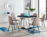 Giovani Round Black 120cm Table & 6 Corona Black Leg Chairs - giovani-120-black-high-gloss-round-dining-table-6-beige-leather-corona-black-chairs-set.jpg