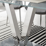 Florini V Grey Dining Table and 6 Gold Leg Milan Chairs - florini-6-seats-grey-glass-modern-rectangle-dining-table-4_1_1.jpg