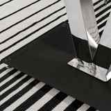 Florini Black Glass And Chrome Metal Dining Table And 6 Lorenzo Dining Chairs Set - florini-6-seats-black-glass-modern-rectangle-dining-table-3.jpg