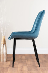Cosmo Dining Table and 4 Pesaro Black Leg Chairs - blue-pesaro-velvet-black-metal-modern-luxury-dining-chair-4_1.jpg