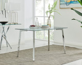 Cosmo Dining Table and 4 Pesaro Silver Leg Chairs - cosmo-4-seaterchrome-modern-rectangle-dining-table-1.jpg