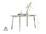Cosmo Dining Table and 4 Corona Silver Leg Chairs - thumbnail_cosmo_dining_table_dimensions.jpg