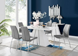 Athens White High Gloss Dining Table & 6 Isco Chairs - athens-white-high-gloss-rectangular-dining-table-6-grey-leather-isco-chairs-set.jpg