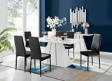 Athens White High Gloss Dining Table & 6 Milan Black Leg Chairs - athens-white-high-gloss-rectangular-dining-table-6-black-leather-milan-black-chairs-set.jpg