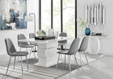 Apollo 6 Table and 6 Corona Silver Leg Chairs - apollo-6-seater-high-gloss-rectangle-dining-table-6-grey-leather-corona-silver-chairs_1.jpg