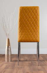 Adley Brown Wood Storage Dining Table & 4 Milan Chrome Leg Chairs - mustard-milan-hatched-chrome-metal-modern-stylish-dining-chair-3.jpg