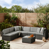 Orlando Black Rattan & Grey 6 Seat Modular Garden Sofa - Oralndo-6-Seat-Rattan-Black-2025-3.jpg