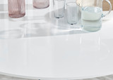 Novara 120cm White High Gloss Table (Gold) - novara-white-120-gold-chrome-modern-round-dining-table-5.jpg