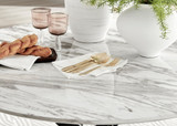 Novara Round White Marble Effect and Black Metal 4-6 Seater Dining Table - novara-marble-120-black-metal-modern-round-dining-table-3.jpg