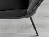 Enna White Glass Extending Dining Table and 4 Pesaro Black Leg Chairs - Pesaro-Black-black-dining-chair (6).jpg