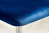 Novara Round Glass Dining Table & 4 Arlon Silver Leg Chairs - Arlon-Blue-Velvet-Silver-Leg-Dining-Chair-6.jpg